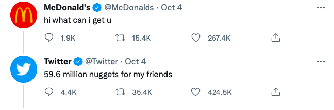 McDonald's Tweet